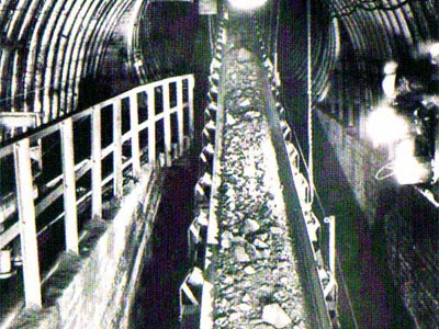 Fixed belt conveyor of coal mine